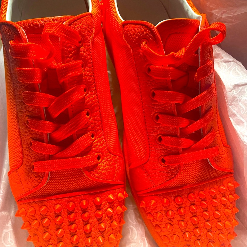 Men’s Christian Louboutin Orange sneakers